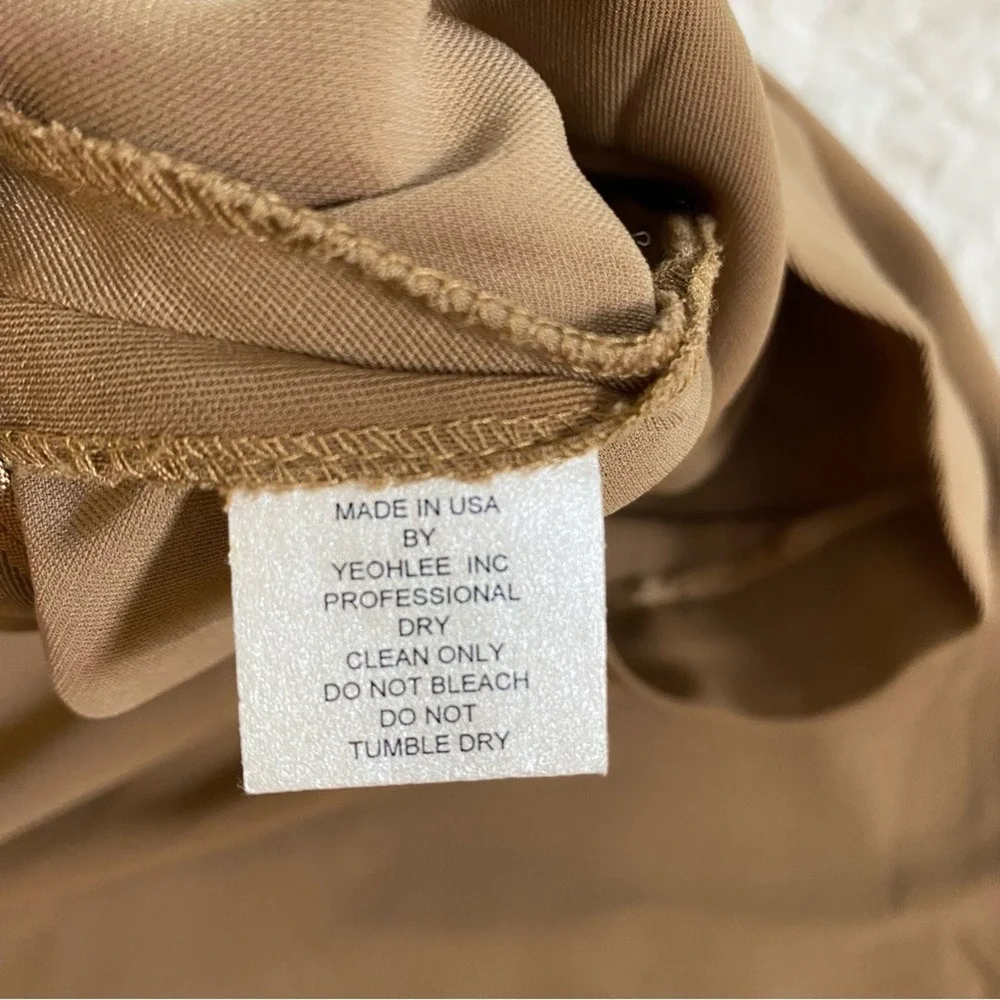 Yeohlee New York Women's‎ Midi Pencil Skirt Size 6 Classic Beige Lightweight